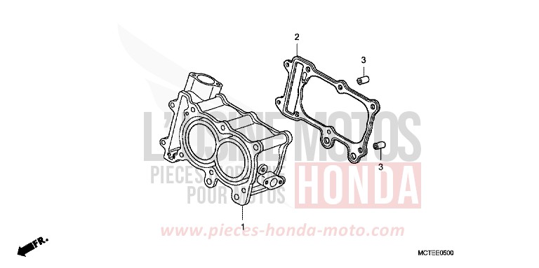 CYLINDER for Silver Wing PURE BLACK (NH237) from 2007